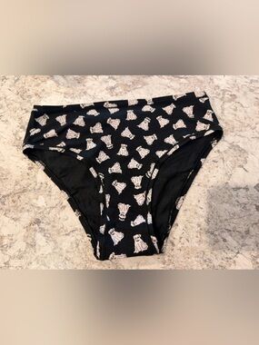 VS PINK HALLOWEEN PANTY Large Cheeky  NWOT Ghost Dog